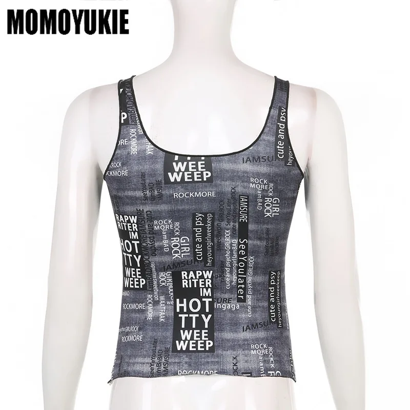 Женская винтажная футболка-топ Y2k