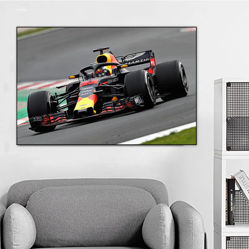 

F1 Red Bull Racing Posters Prints Formula World Championship Race Car Canvas Painting Bedrooms Home Decoration Wall Art Pictures
