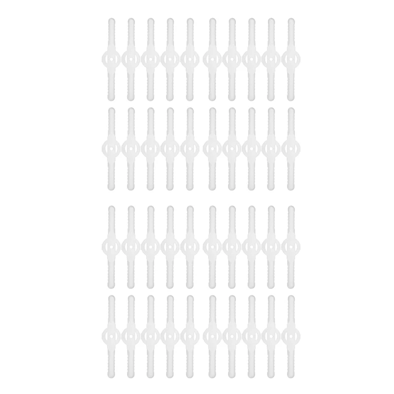 

40Pcs Plastic Grass Trimmer Blades Lawn Mower Trimmer Accessories Lawn Mower Blade Cordless Trimmer Garden Tool