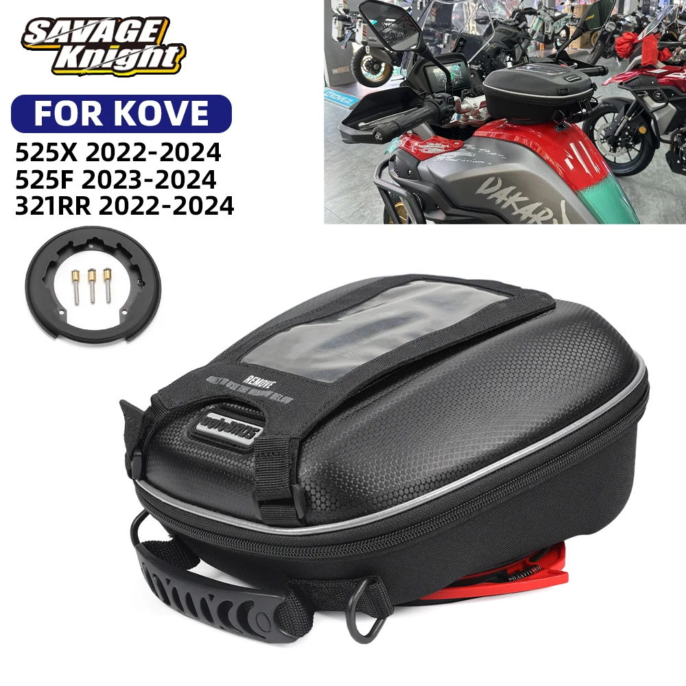 

For KOVE 525X 525F 321RR Tank Bag Luggage Bag Tanklock Waterproof 2022-2024 525 X/F 321 RR Motorcycle Backpack Box Accessories