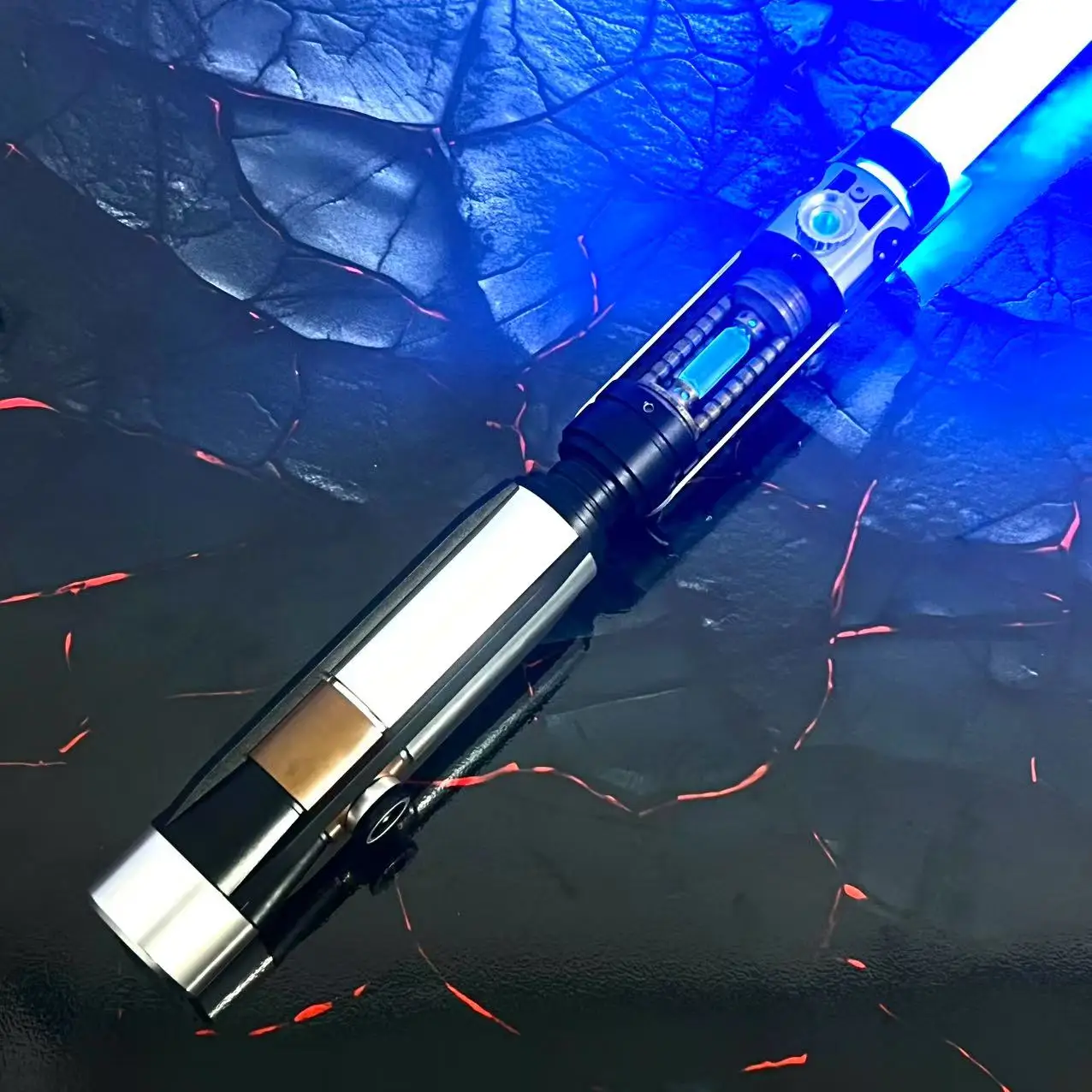 Фото Световой меч Star Killer NeoPixel Proffie v 2,2, чувствительный и гладкий поворотный металлический тяжелый дуэль, RGB пиксельная игрушка, аниме, ролевая игра №2