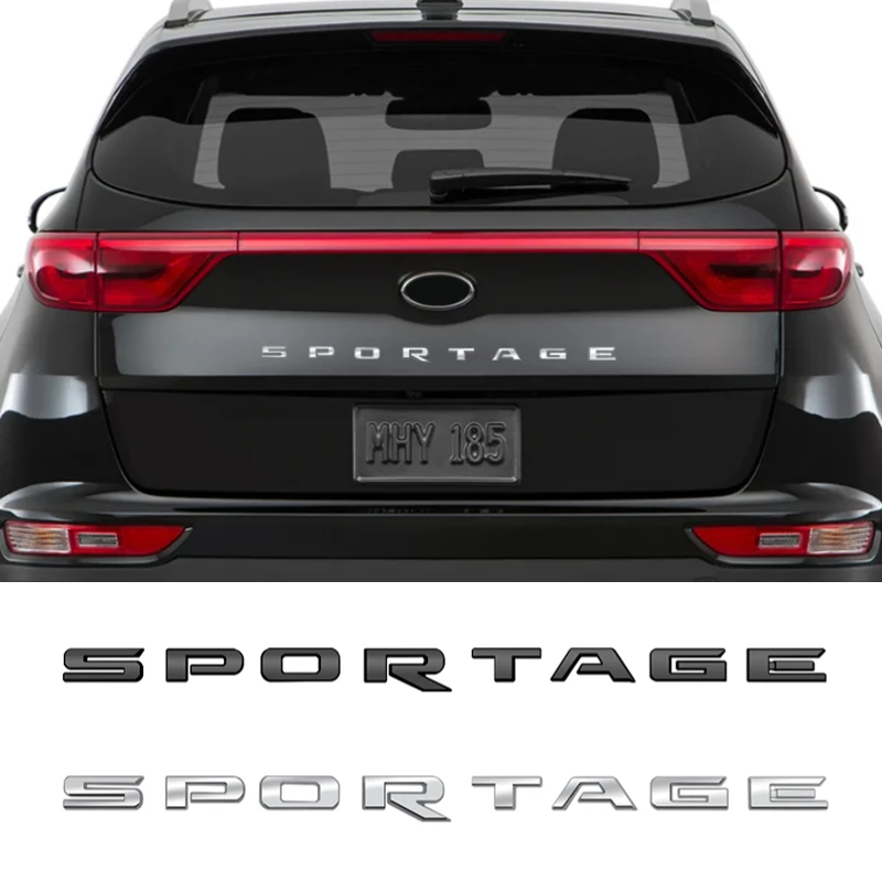 

Автомобильный Стайлинг ABS с буквой эмблемы задний багажник Наклейка для KIA Sportage внешние аксессуары украшение