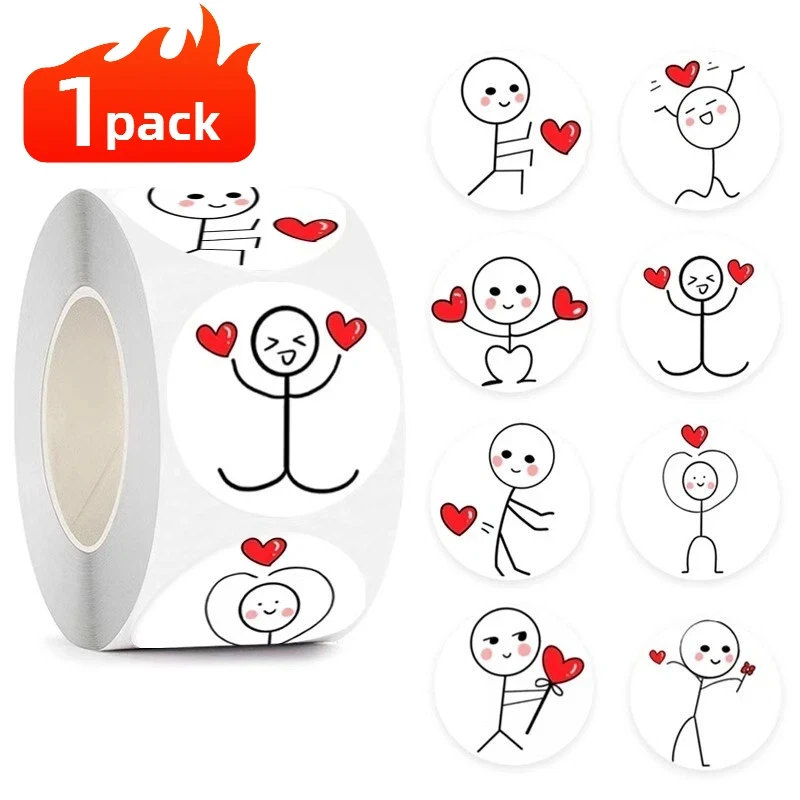 

Детские наклейки с сердечками