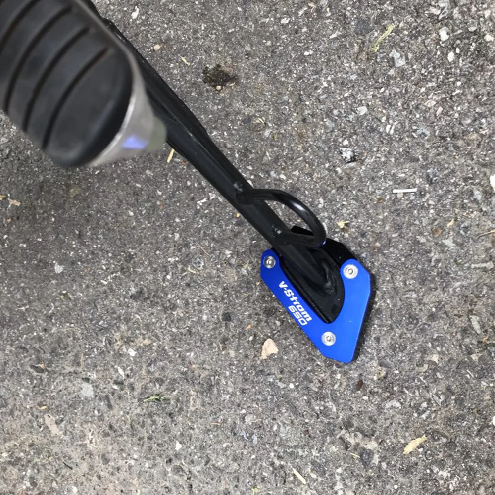 Боковая подставка для ног удлинитель опорная пластина Suzuki V-Strom 650 DL650 2012 2013 2014