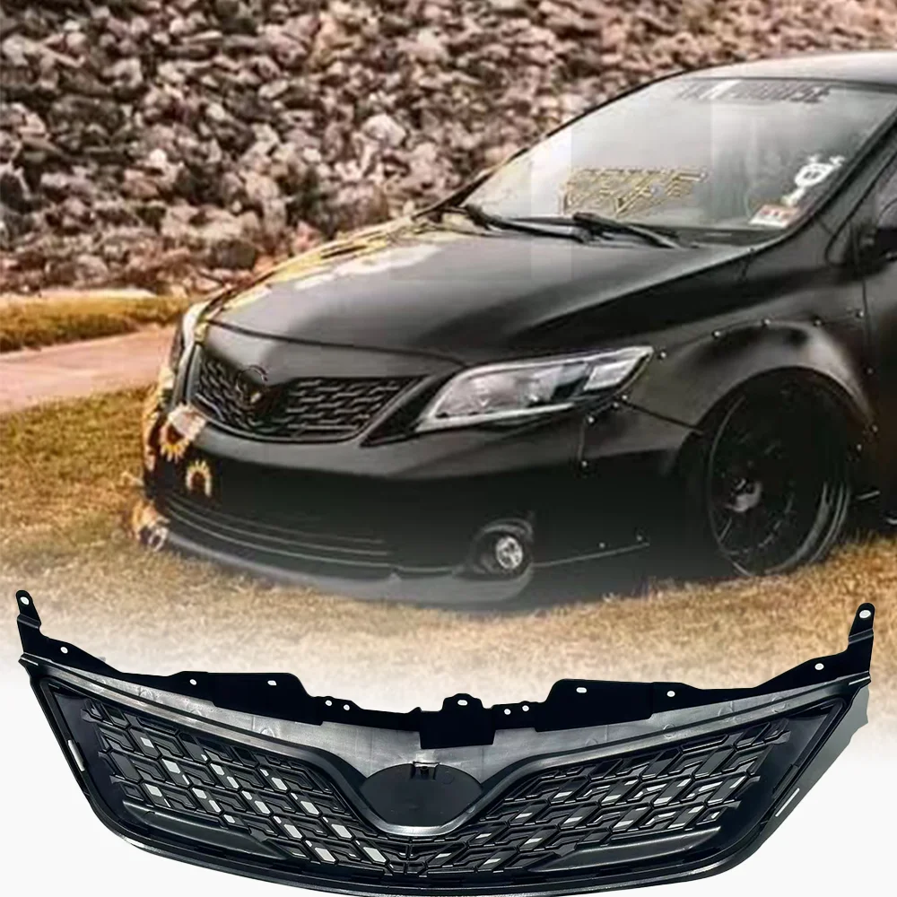 Подходит для Toyota Corolla 10.5 поколения, модели 2010-2013 годов, передняя решетка радиатора, решетка из ABS-пластика. (art.: 3920da600a71d) - 3920da600a71d