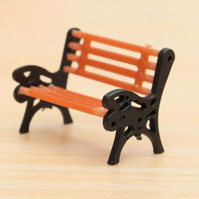 

1 Pcs Micro world bonsai garden small ornament Landscape decoration The park sits chair seat doll