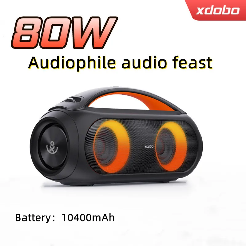 Bluetooth-Колонка xdobo, 80 Вт, водостойкая