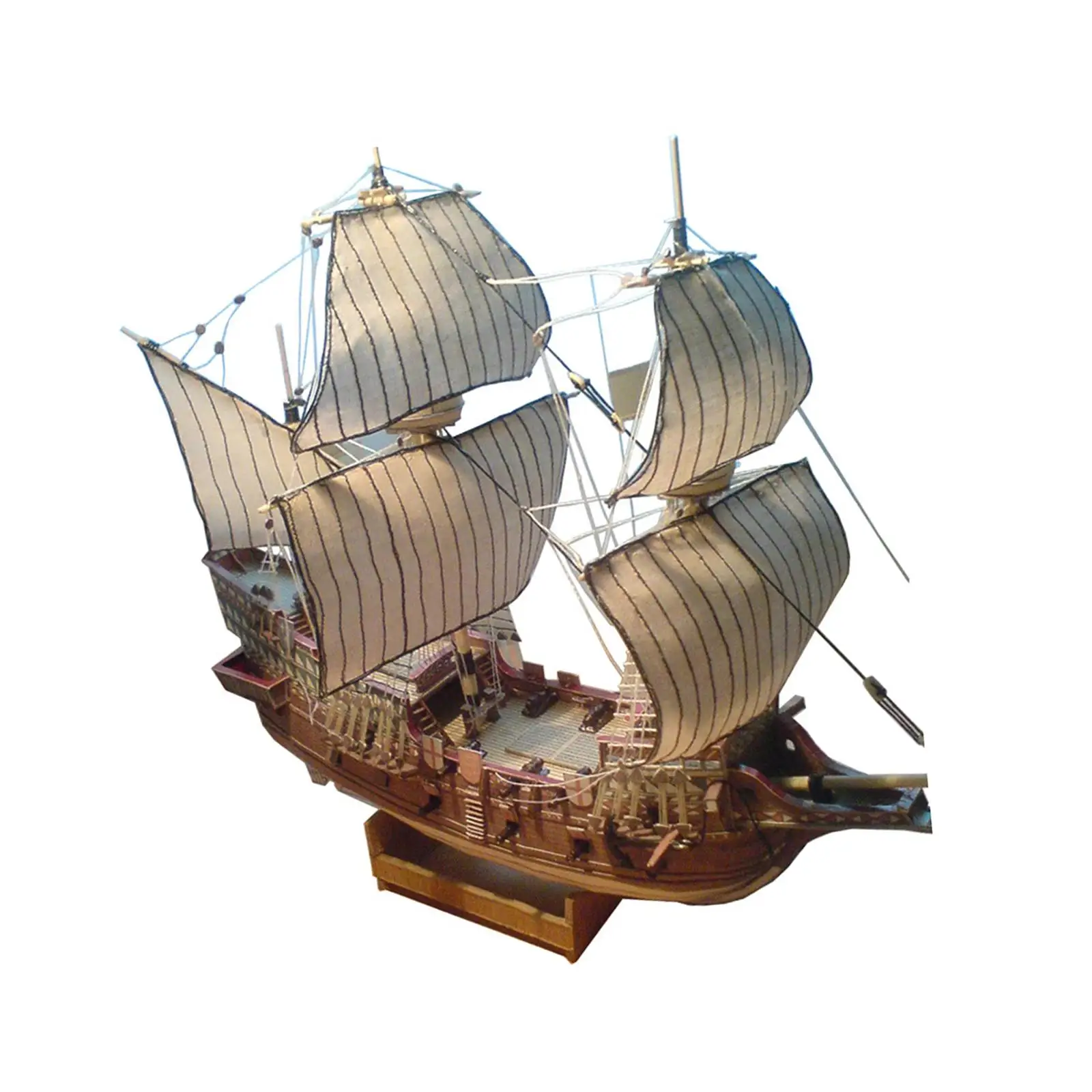3D Puzzle Ship Model Kits Collectables 1/100 Paper Sailboat Ship Kits Assembly Model Boat Kits DIY Ship Craft for Adults Kids