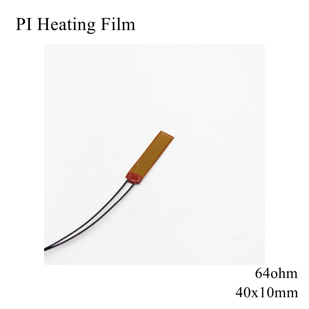

40x10mm 5V 12V 24V 110V 220V PI Heating Film Polyimide Adhesive Electric Heater Plate Panel Pad Mat Fuel Foil Oil Engine Tank