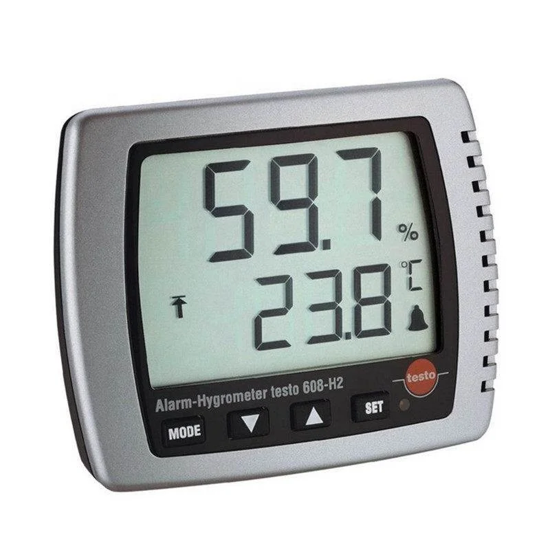 

original and brandnew testo 608 H2 digital thermo hygrometer with LED alarm and dew point test