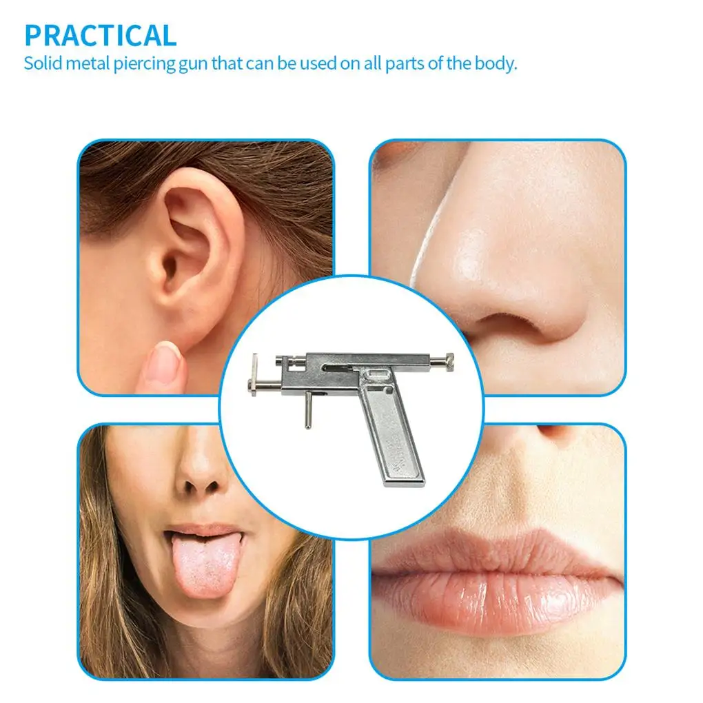 

Ear Body Pierce Piercing Gun Tool Kit Ear Gun Painless