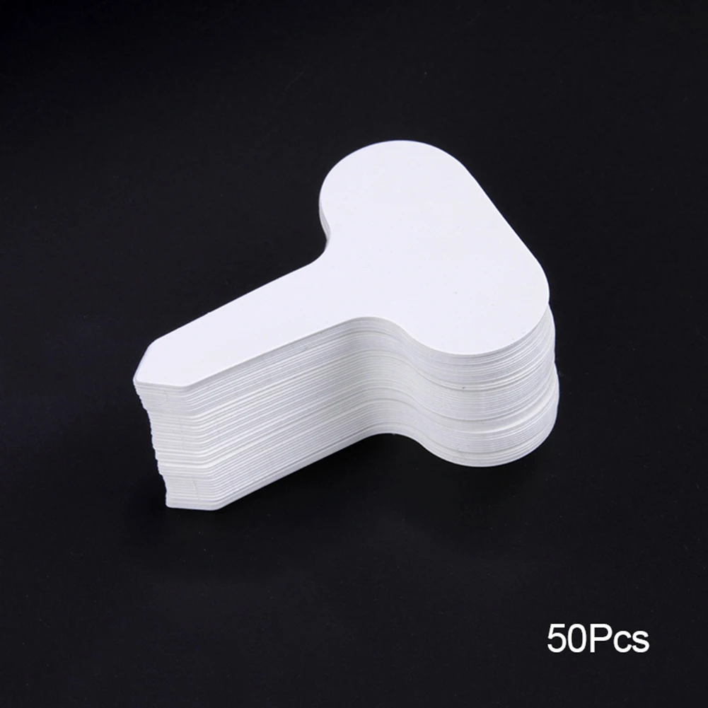 

100pcs Nursery Gardening Plant Label Waterproof Plant Markers Plastic Insert Ground Card T-shaped Plant Lables 6x10cm