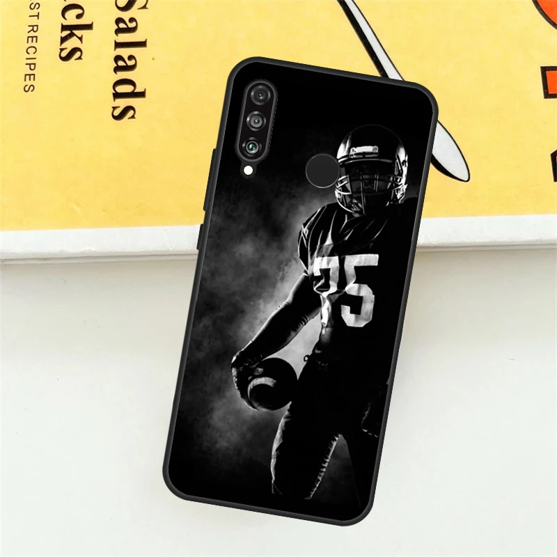 Чехол для американского футбола Huawei P30 P20 P40 Lite Nova 11 Pro 9 10 SE 5T 3i 7i 11i Y60 Y70 Y90 Y61 Y91 Cover