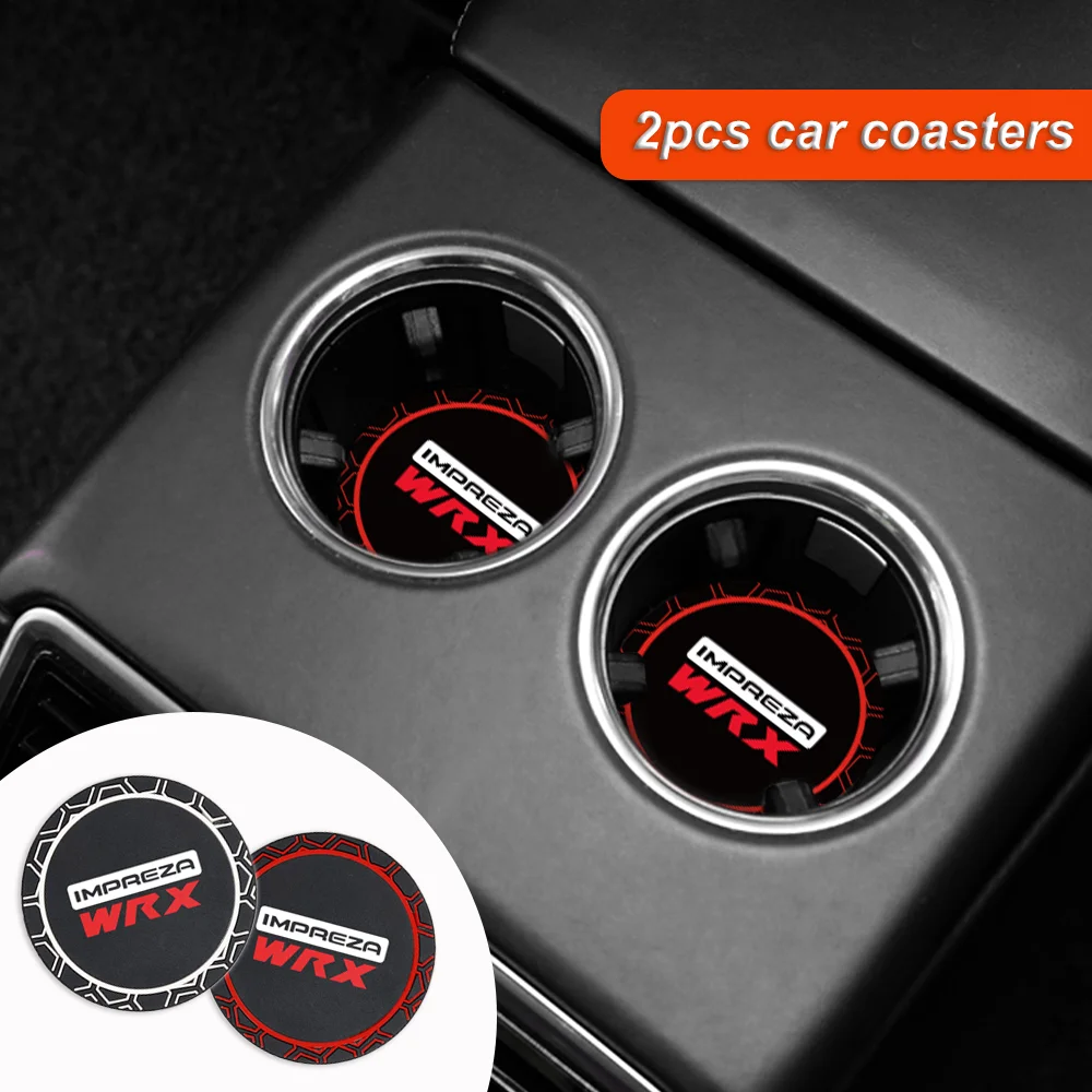 

Car Silica Gel Styling For Subaru IMPREZA WRX Auto Rain-proof Anti-Slip Coaster Cushion Cover Accessories Automobile Accessories