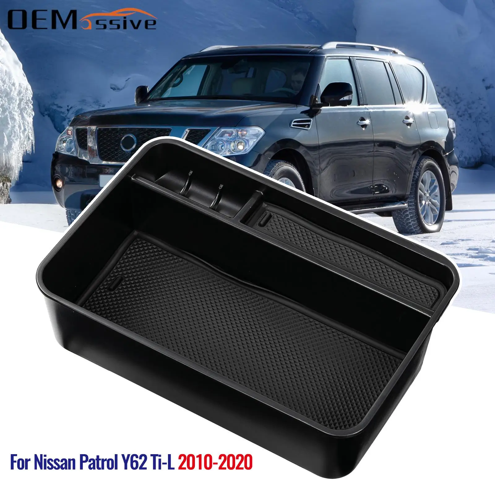 

For Nissan Patrol Y62 Ti-L 2010-2020 2014 2015 2016 2017 2018 2019 2020 Car Accessories Center Console Armrest Storage Box Tray