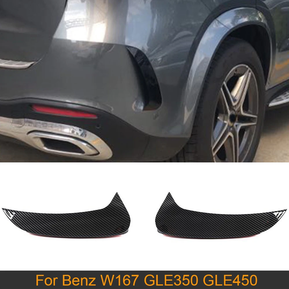 

Разветвитель на решетку вентиляции автомобильного бампера для Mercedes Benz GLE Class W167 GLE350 GLE450 2020, крышка на выход, отделка, карбоновый внешний вид/глянцевый черный АБС
