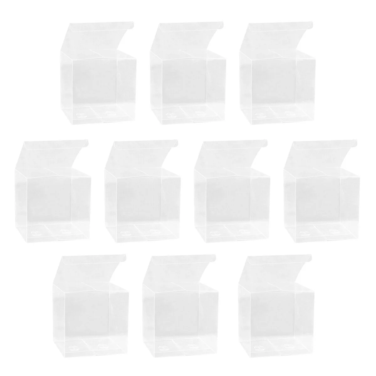 

10 Clear Cake Boxes Bakery Containers Transparent Boxes Candy Box Cake Container Cupcake Case for Pastries Pie Cupcakes