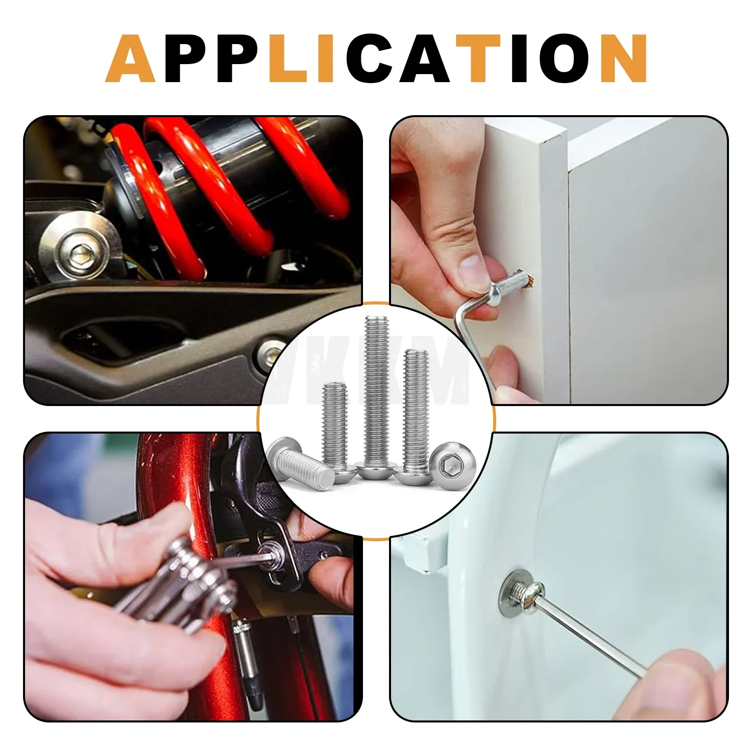 156 шт. комбинация шестигранных болтов с полукруглой головкой приводной винт