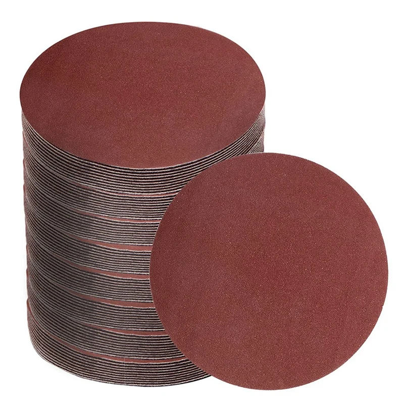 

80Pcs 8 Inch Hook And Loop Sandpaper Sand Paper Sand Disc Grits Sanding Discs 80/100/120/180/240/400/600/800 Grits