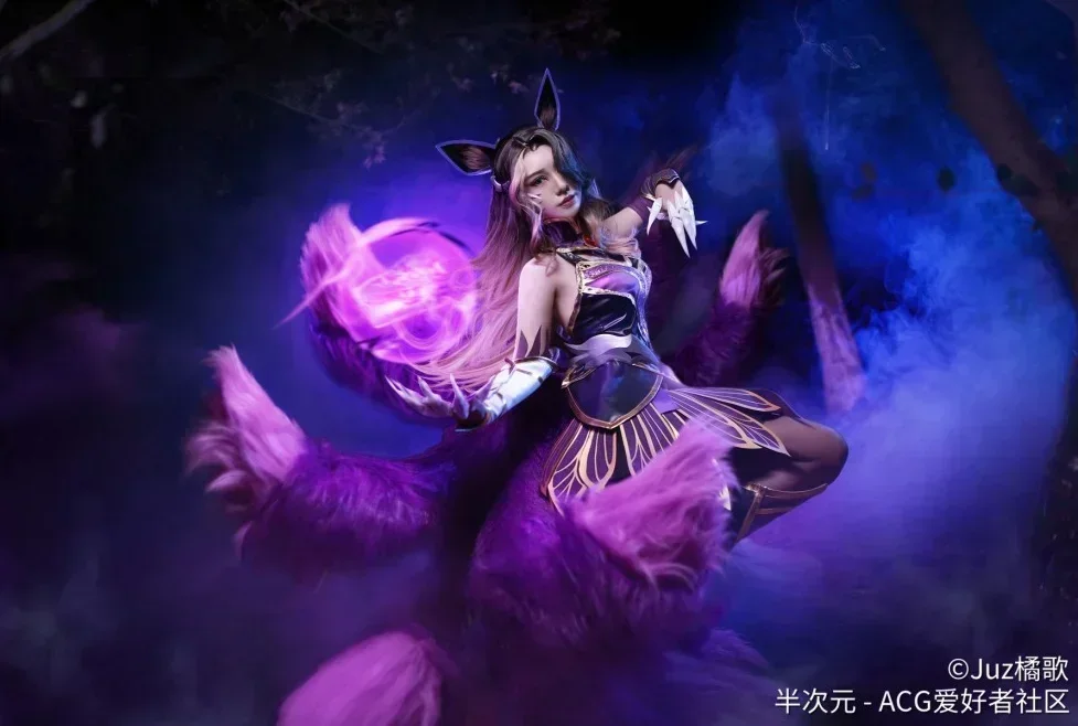 Фото Игра LOL Coven Ahri Tail, реквизит для косплея, Хэллоуин, карнавал, необычные аксессуары для вечеринок, размер клиента, аниме, косплей №1
