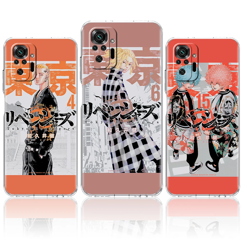 

Tokyo Revengers Transparent Phone Case Cover for Redmi Note 11 11T 10S 8A 9A 9C 7 8 9 10 K40 4G Plus Pro 4G Soft Shell Funda TPU