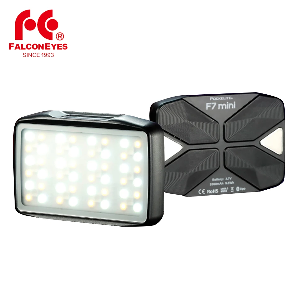 

Falcon Eyes F7 Mini RGB LED Light 5W 2500-9000K On Camera Portable Pocket Video Lamp For Studio/Youtube