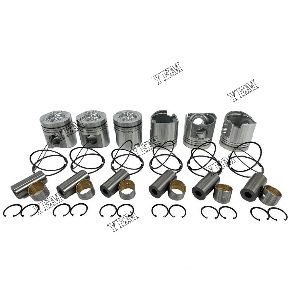 Поршневой комплект двигателя 6D125 с кольцом STD для KOMATSU.