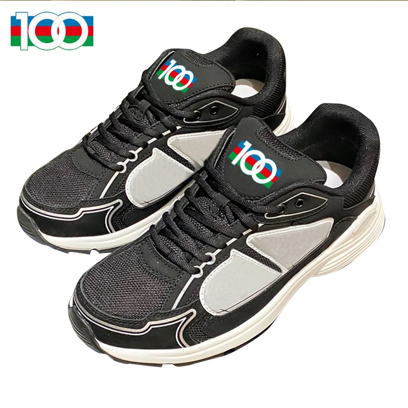 

100 woman shoes French logo latest casual white men's shoes genuine leather fashion all-around counter quality with box