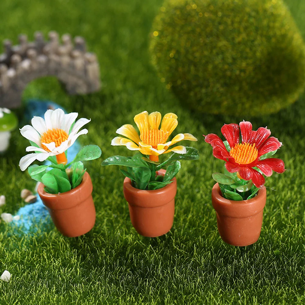 15 шт. украшение дома мини-модель растения цветок микро поддельные зеленые