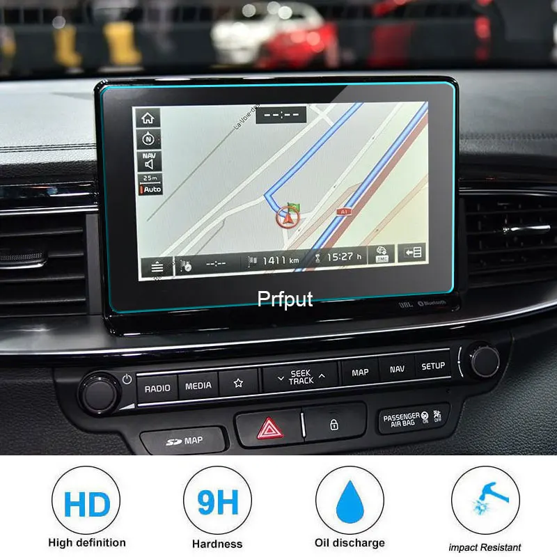 

Защитное стекло из закаленного стекла для Kia Ceed CD GTCD GT/Telluride/Seltos 8 дюймов 2020 автомобильный навигационный экран экрана авто интерьер