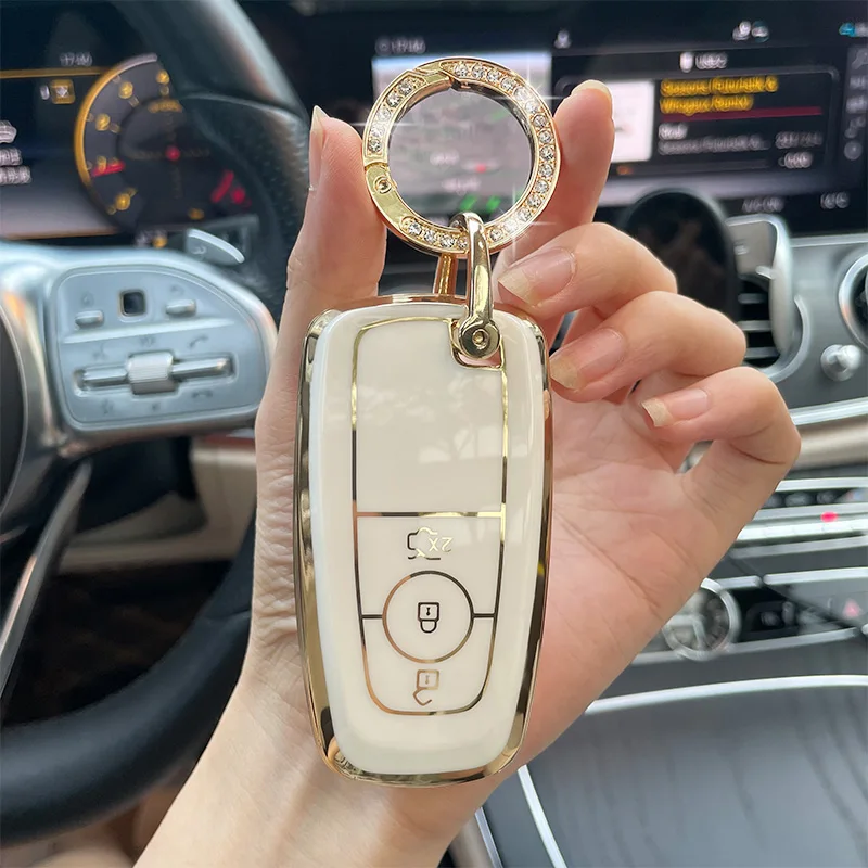 

Car Key Case Cover for Ford Fusion Mustang Explorer Ecosport 2017 Ranger Mondeo Mk5 Mk4 Focus 3 Mk3 Mk2 Mk4 Active Escort Taurus