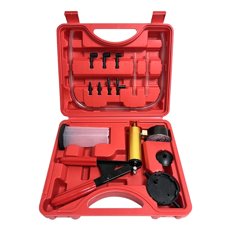 

Brake Fluid Discharge Tool Auto Repair Tool Aluminum Pump Pressure Vacuum Gauge Detector