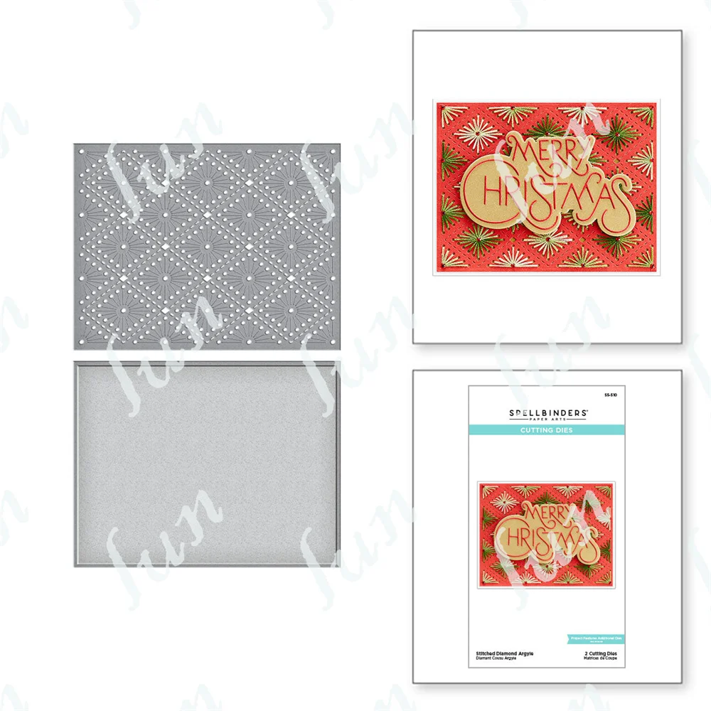 

Новое поступление 2022, рождественские сшитые алмазные Ромбики, металлические Вырубные штампы, скрапбукинг, дневник, Декор, тиснение, форма «...