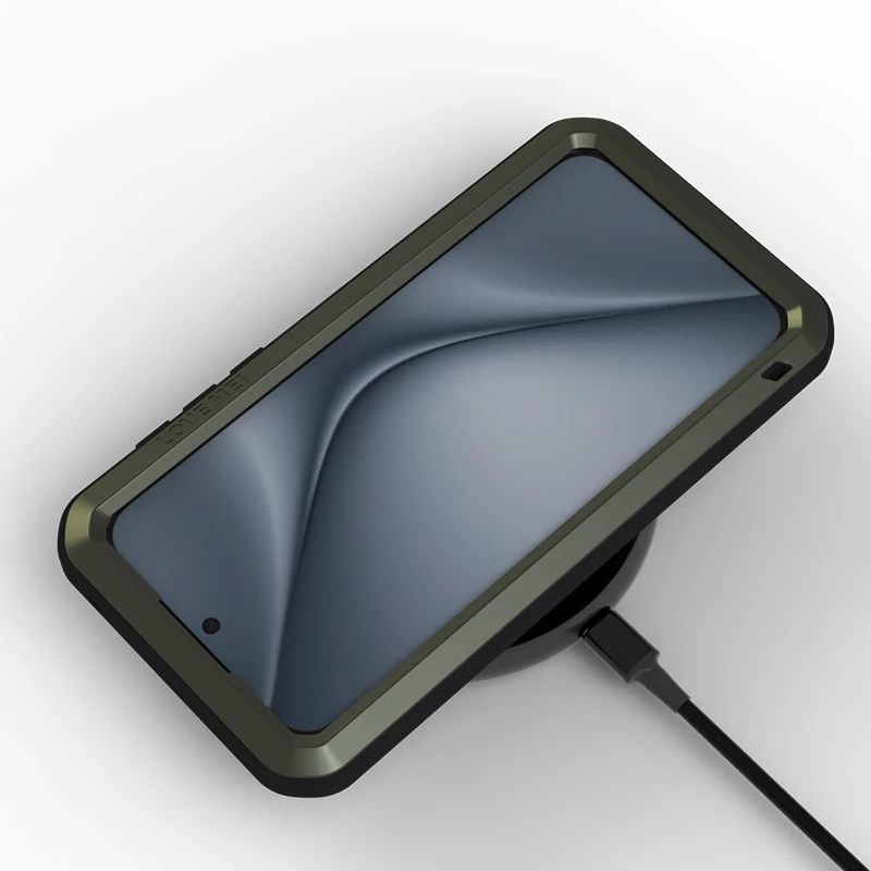 Чехол для телефона Love Mei Huawei Pura 70 Ultra P60 Pro P50 металлический силиконовый защитный