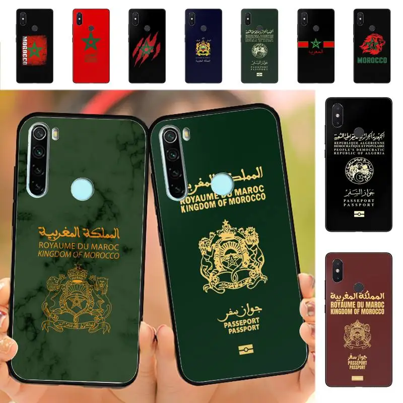 

Morocco Flag Passport Phone Case for Redmi Note 8 7 9 4 6 pro max T X 5A 3 10 lite pro