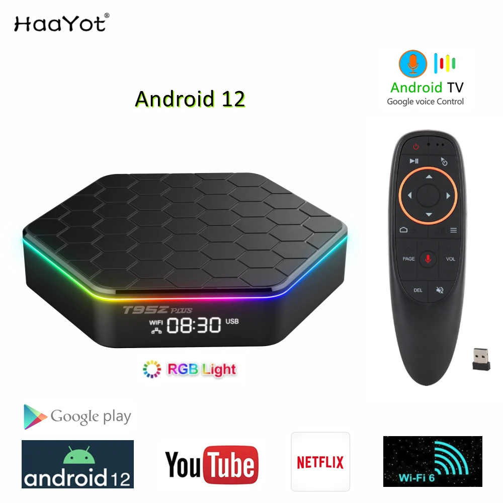 ТВ-приставка T95Z Plus на Android 12 2022 P Netflix 4K 60 кадров/с 4 + 32/64 ГБ |