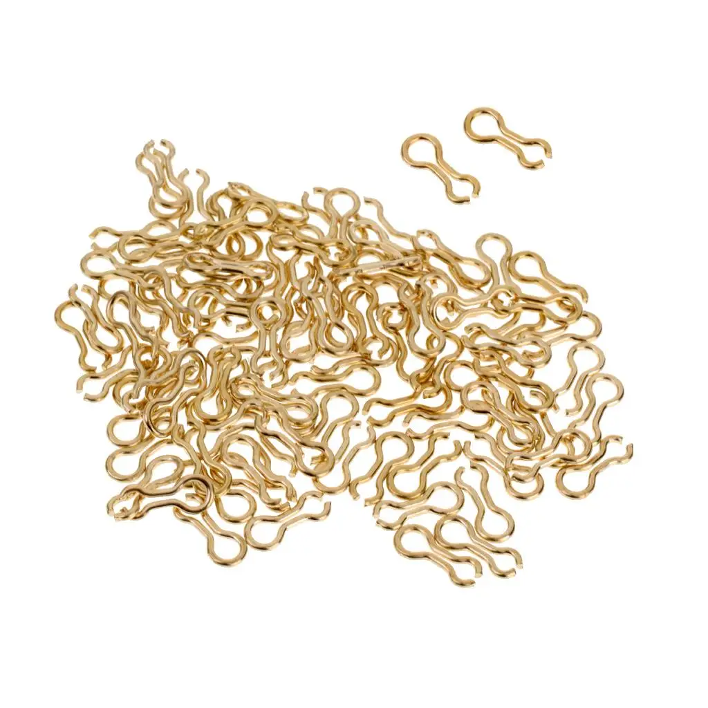 100Pcs Brass Sinker Eyes Eyelets for Molds Fishing Loops Swivel Tackle | Спорт и развлечения