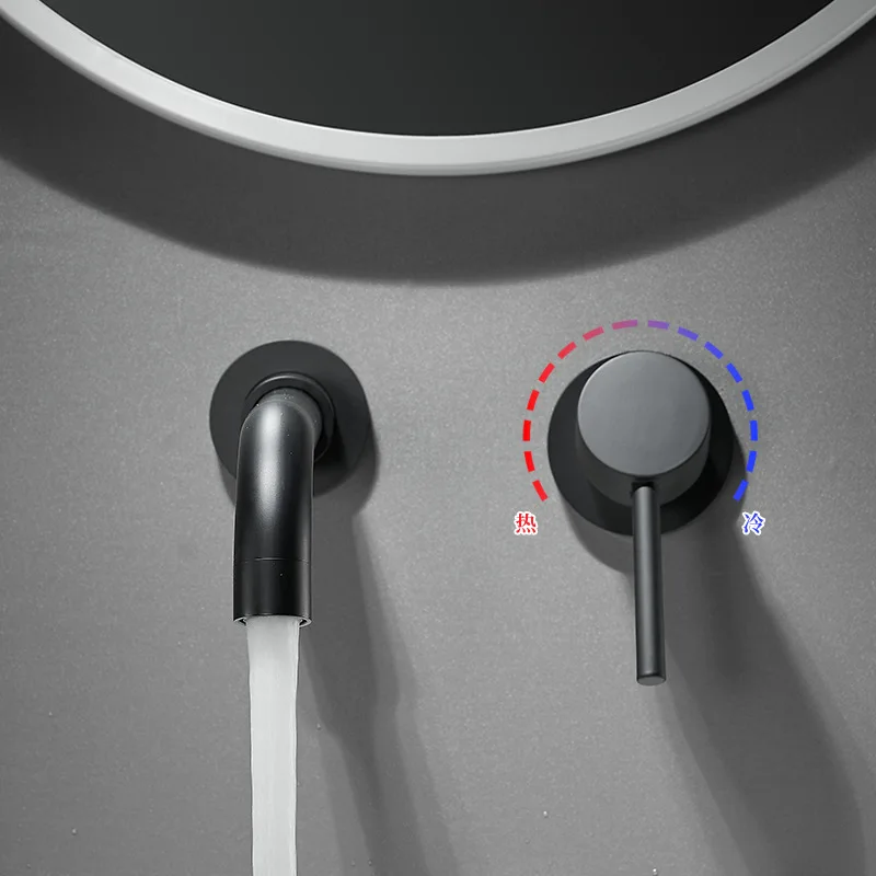 Скрытая установка настенного смесителя для раковины горячий расплав встроенный