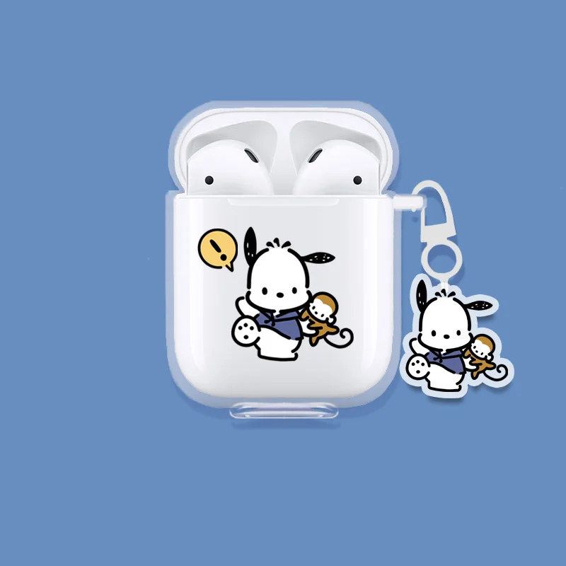 

Anime Sanrio Earphone Case Kuromi Snoopys Accessories Cartoon Kawaii Apply Airpods123Pro Transparent Soft Shell Toys Girls Gift