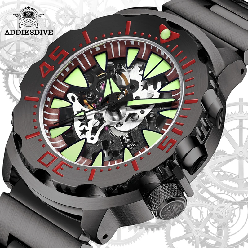 

Часы мужские механические водонепроницаемые (200 м) с сапфировым стеклом