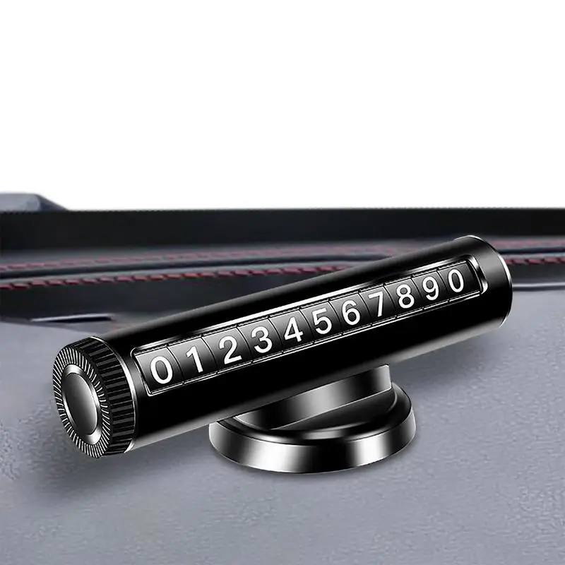 

Parking Card Number Plate Temporary Car Number Card Plate Car Styling Auto Interior Dashboard Telephone Ornament Decorations