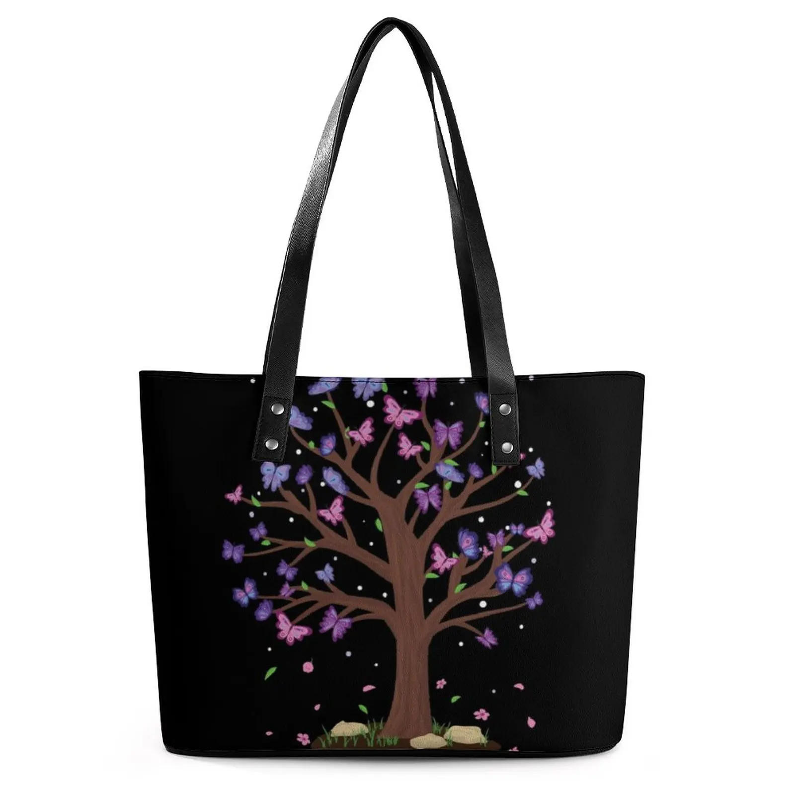 

Сумки с изображением бабочек, деревьев, животных, насекомых, влюбленных, дизайнерская сумка-тоут для продуктов, крутые сумки для покупок с р...