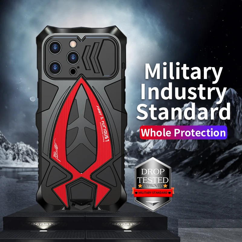 Сверхпрочный бронированный противоударный чехол для телефона iPhone 13 14 Pro Max