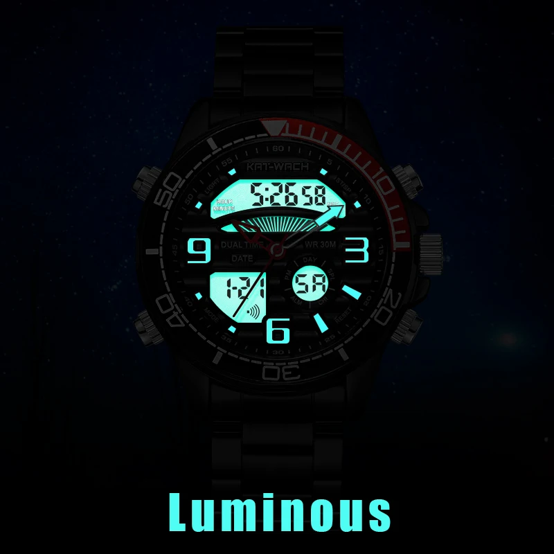 Модные спортивные золотые кварцевые наручные часы в стиле милитари мужские