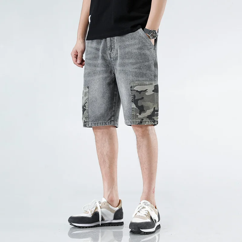 

Jeans Men Shorts New Korean Version of The Trend of Loose Joker Casual Pants Tide Brand In Five Points