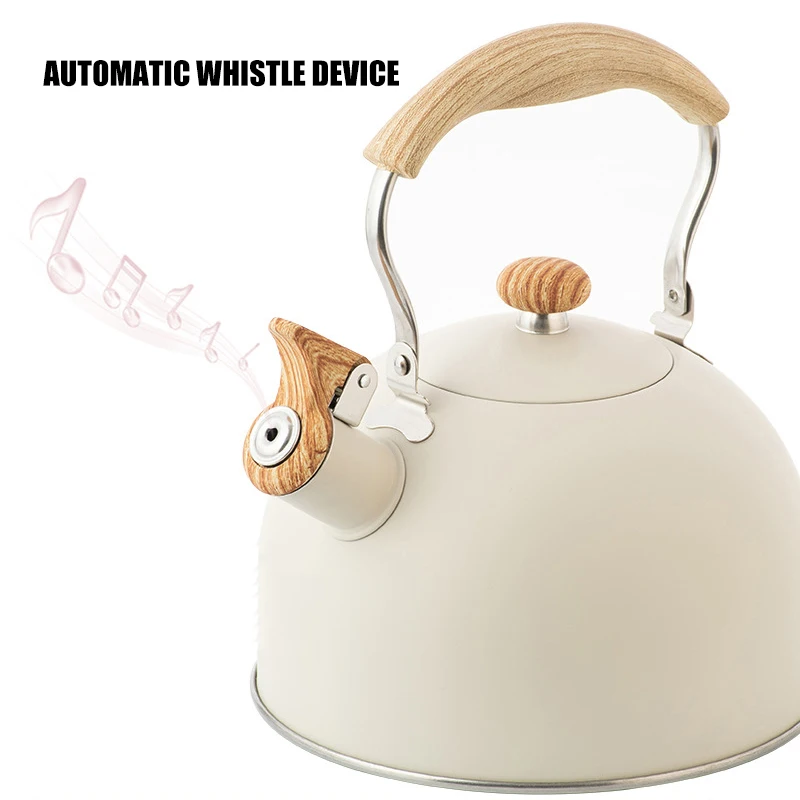 

Stainless Steel Kettle For All Stoves 2.5l Water Pot With Whistle And Anti-burn Use Wide Applications Multipurpose Reliable