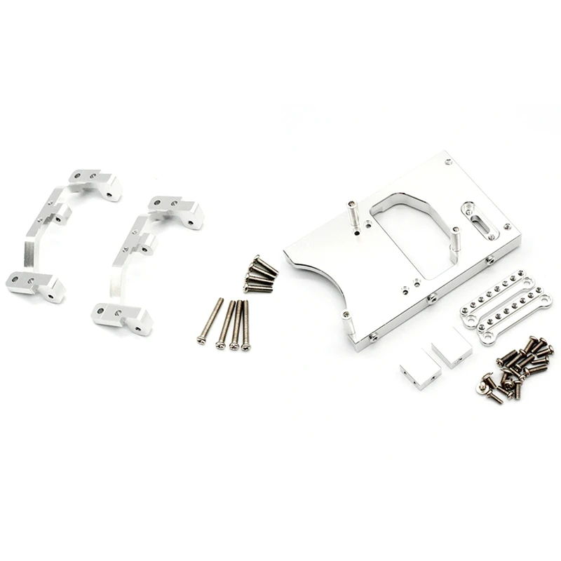 

Aluminum Alloy Steering Servo Fixed Bracket For MN D90 D91 D96 D99 D99S 1/12 Silver & Metal Pull Rod Base Seat Bracket