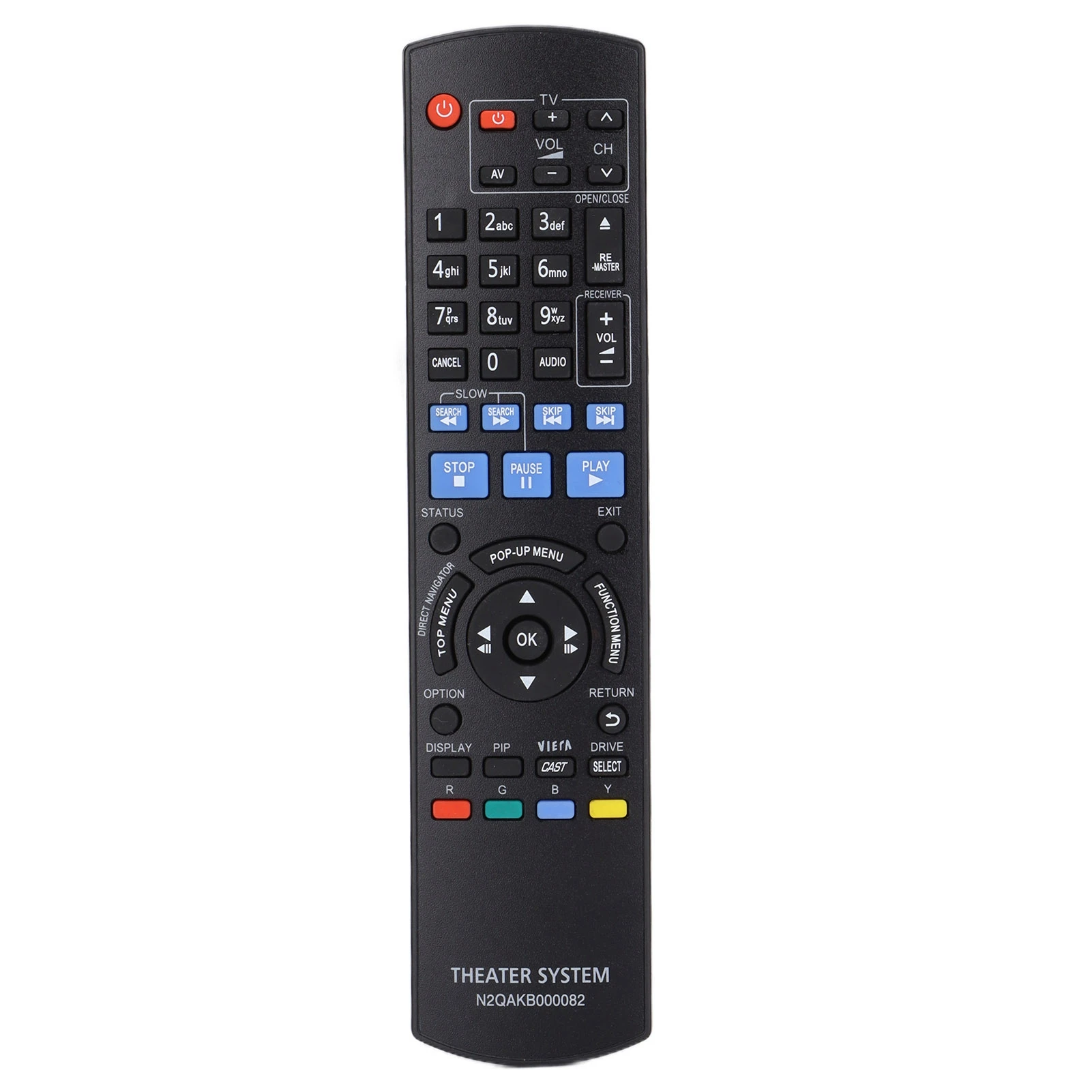 

N2QAKB000082 Replacement Remote Control Applicable for DMP‑BD65 Dmp‑BD45 Disc Player