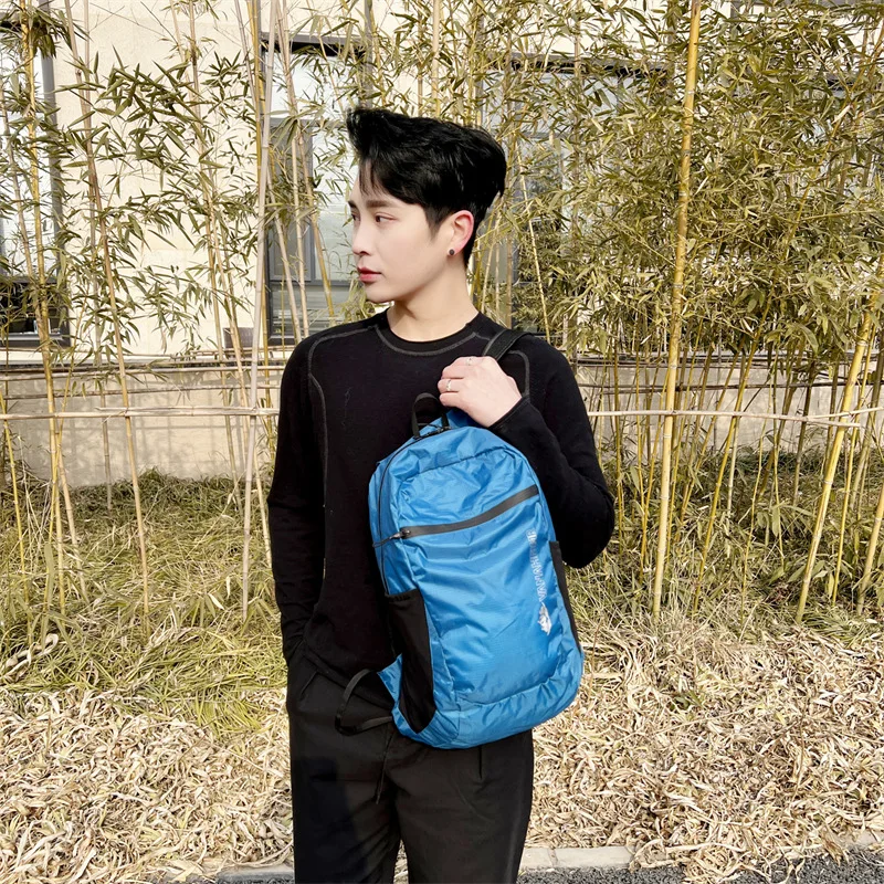 Lightweight Sports Bag Summer New Dazzling Color Folding Bag Large Capacity Shoulder Bag Outdoor Travel Backpack Backpack 