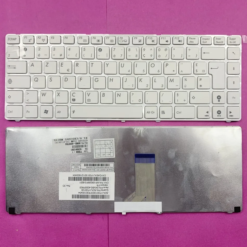 Французская клавиатура для ноутбука ASUS A42 N82 X42J K42 K42J A42JC X42 X42F X42JA X42JB X42JE Series Fr Azerty макет